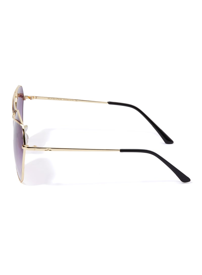 Sunshade Rimmed Aviator Sunglasses - Lens Size: 60 mm - Image 3