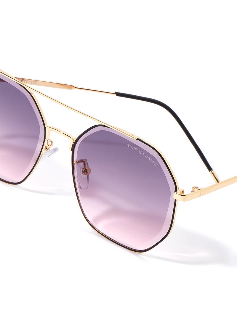 Sunshade - Women's Hexagon Sunglasses - Lens Size: 57 mm - Image 1