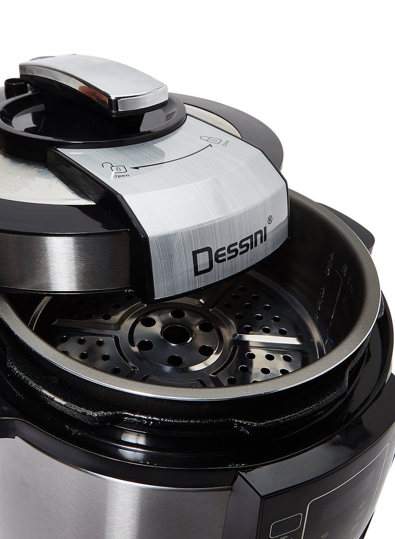 DESSINI Electric Pressure Cooker 6 L 1000 W 6006-6L Silver/Black/Blue  - Image 5