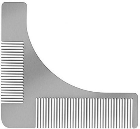Beard Styling Shaping Template Comb Trim Tool Grey 11x10cm