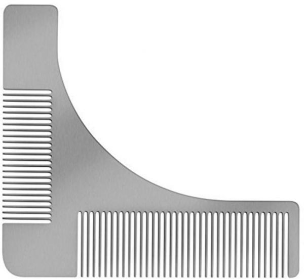 Beard Styling Shaping Template Comb Trim Tool Grey 11x10cm