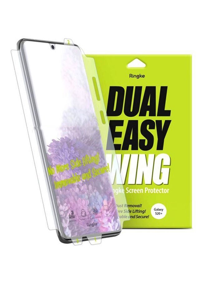 Ringke Pack Of 2 Dual Easy Swing Screen Protector Film For Samsung Galaxy S20+ 5G Clear - Image 1