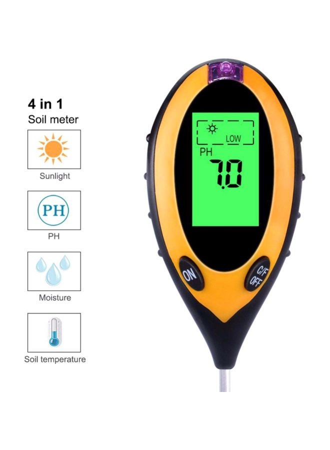 Generic 4-In-1 Soil Meter Black/Yellow  - Image 5