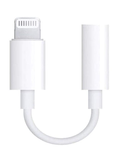 Lightning To 3.5 mm Headphone Jack White