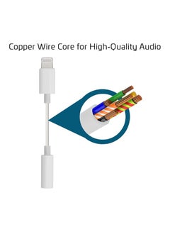 iends Lightning To 3.5 mm Headphone Jack White  - Image 3