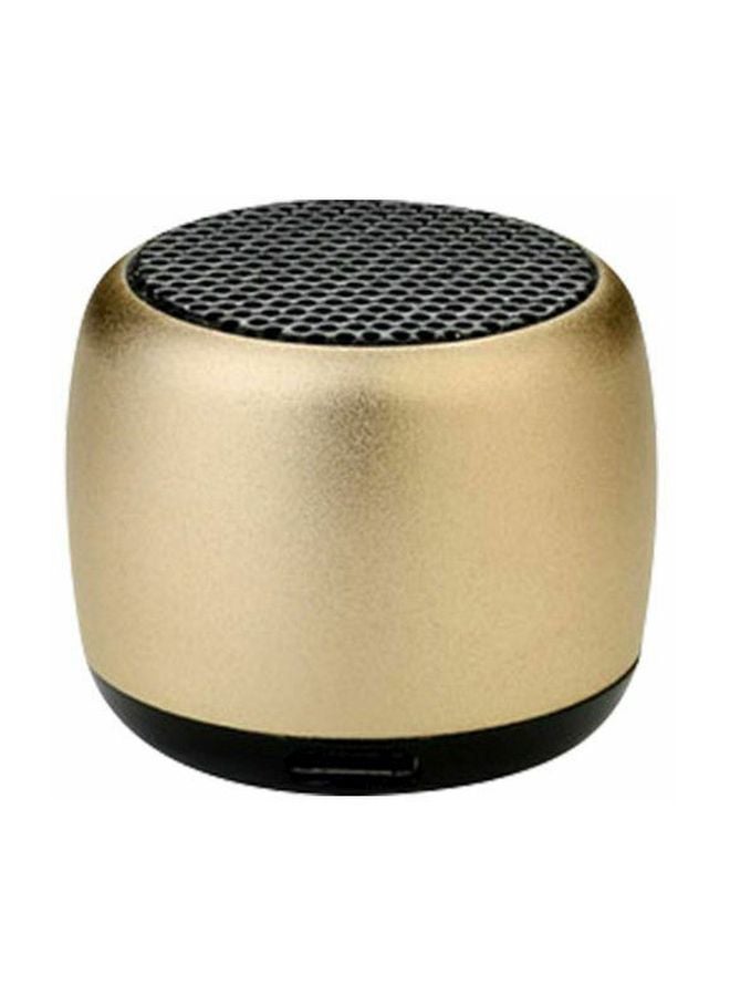 Portable Mini Bluetooth Speaker Gold/Black - Image 1