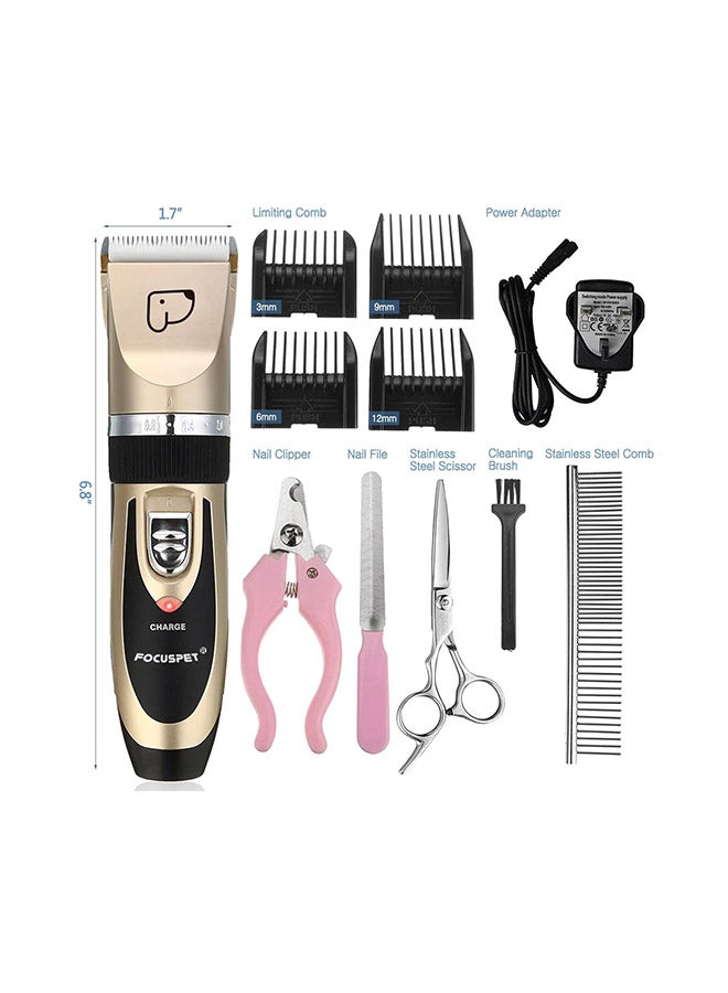 Generic 11-Piece Pet Grooming Clipper Kits Multicolour  - Image 2