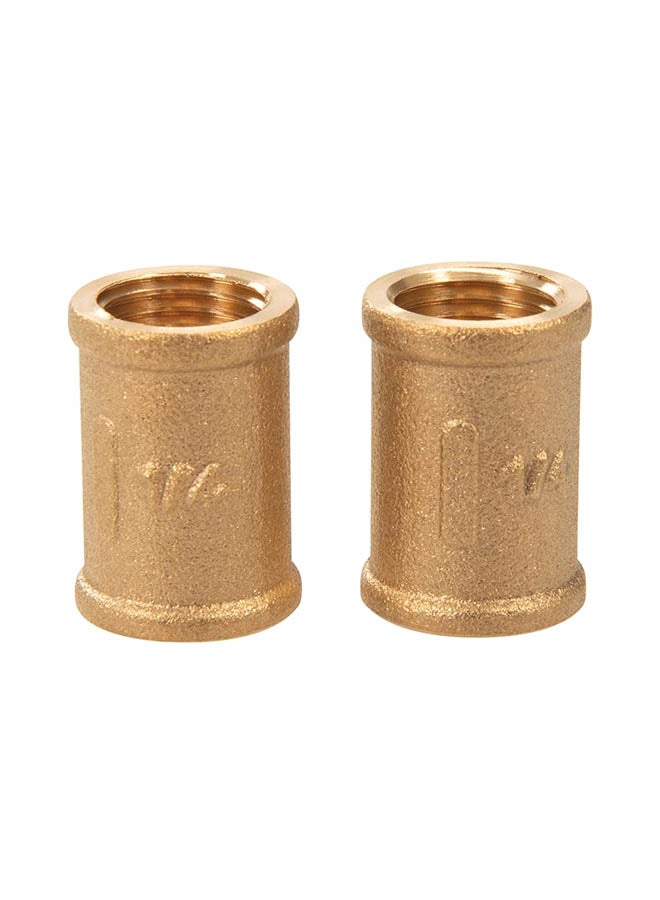 طقم مقابس من النحاس من قطعتين ذهبي - Image 2