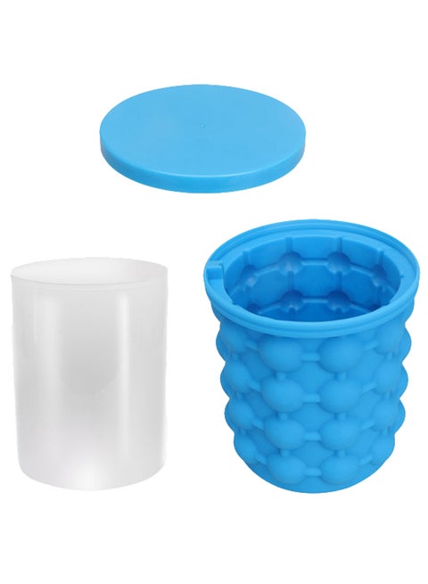 Ice Cube Maker Tray Blue/Clear 13.2 x 14.1cm