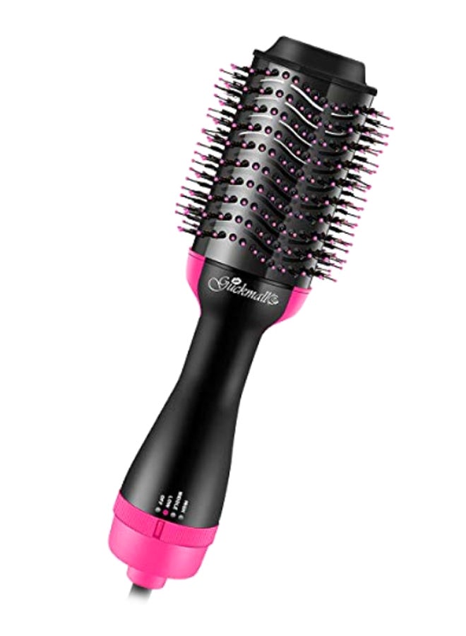 جهاز فرد الشعر الكهربائي 4 في 1 أسود/وردي - Image 1