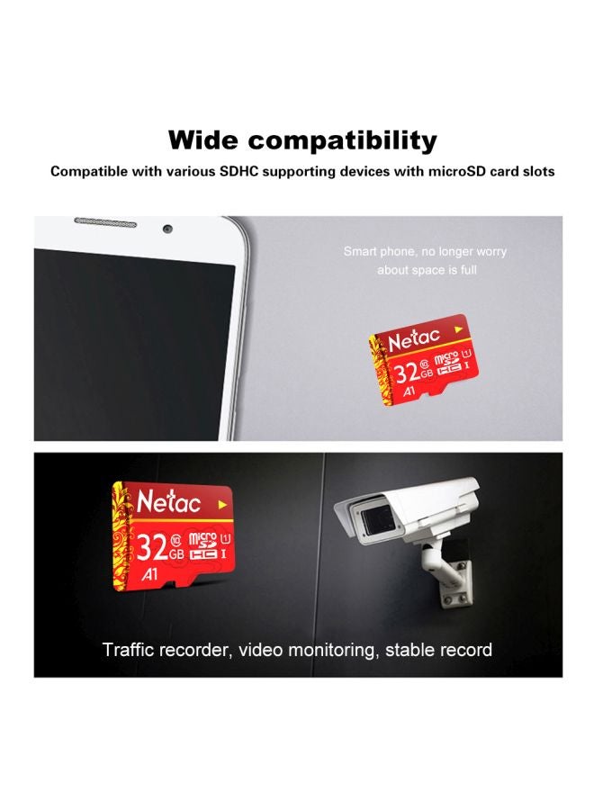 Netac - Micro SD Memory Card Red - Image 1