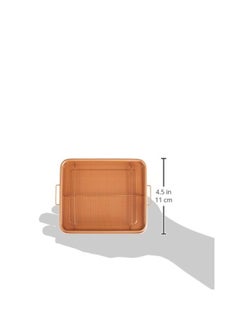 GOTHAM STEEL Elevated Nonstick Crisper Tray Brown 13x4x11inch  - Image 3