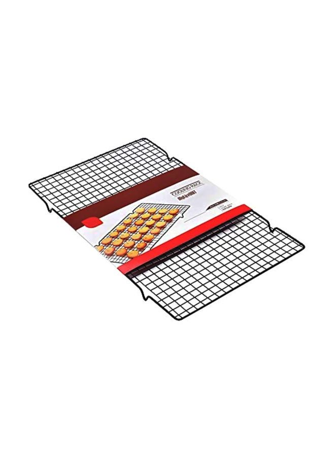Nonstick Baking Cooling Rack Black 10x16inch