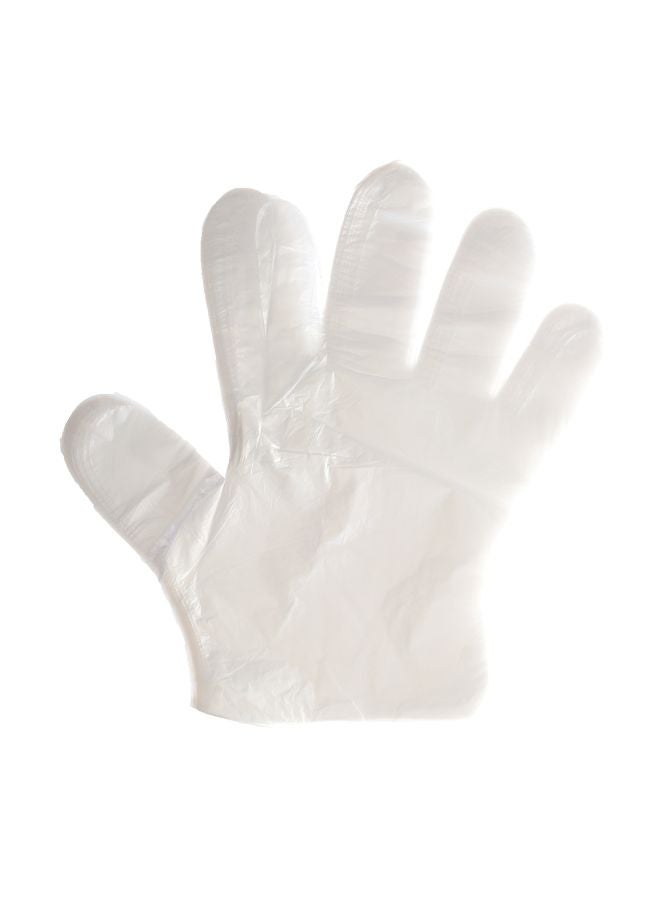 Generic 100-Piece Disposable Glove Set Clear One Size  - Image 1