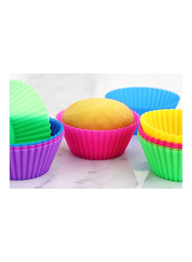 24-Piece Reusable Baking Cup Set Yellow/Green/Blue 2.75x1.25x1.8inch - v1584513940/N35946060A_7