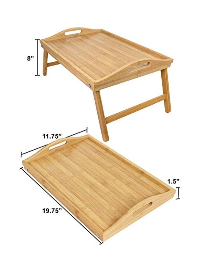 Foldable Breakfast Table Brown