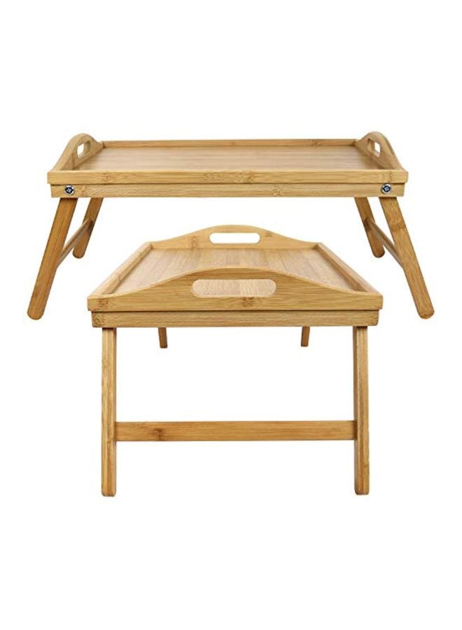 Foldable Breakfast Table Brown