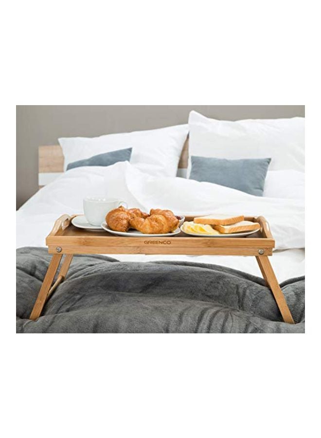Foldable Breakfast Table Brown