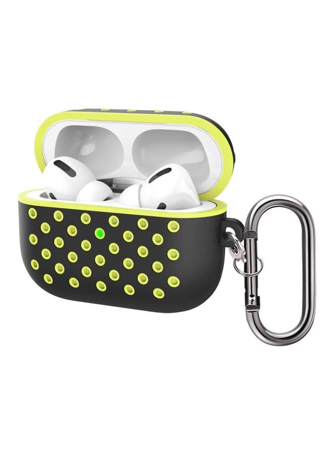 كبسول غطاء حماية واقٍ لسماعة أبل آيربودز برو أصفر/أسود - Image 1