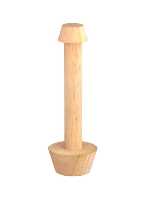 Double Ended Wooden Pastry Tamper Beige 22centimeter