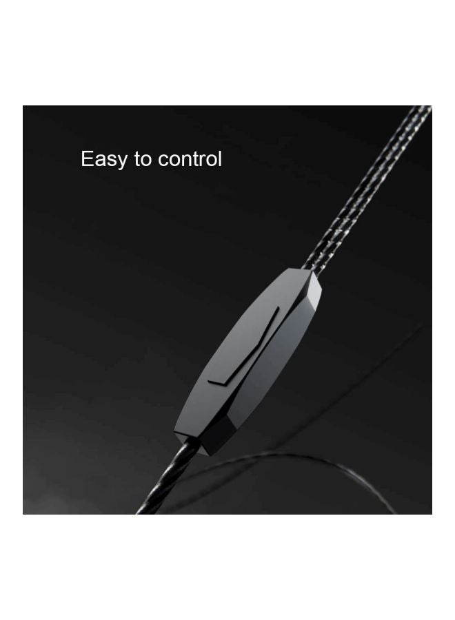 QKZ Wired In-Ear Earphones With Mic Red/Black  - Image 2