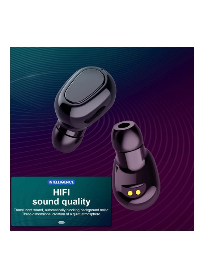 Generic Bluetooth In-Ear Earbuds With Mic And Charging Case Black  - Image 4
