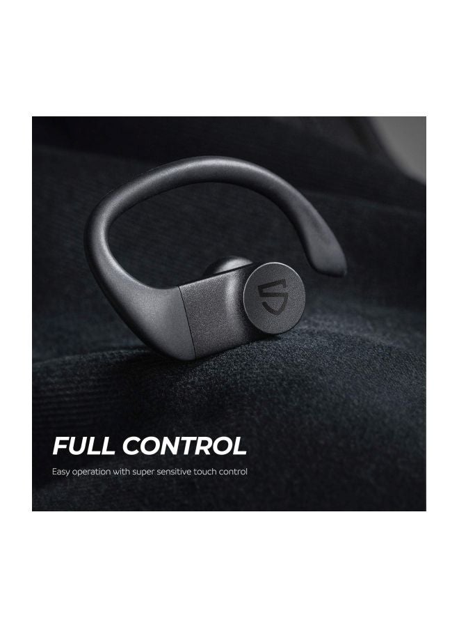 SoundPEATS - Truewings In-Ear Bluetooth True Wireless Earbuds With Ear Hooks Black - Image 1