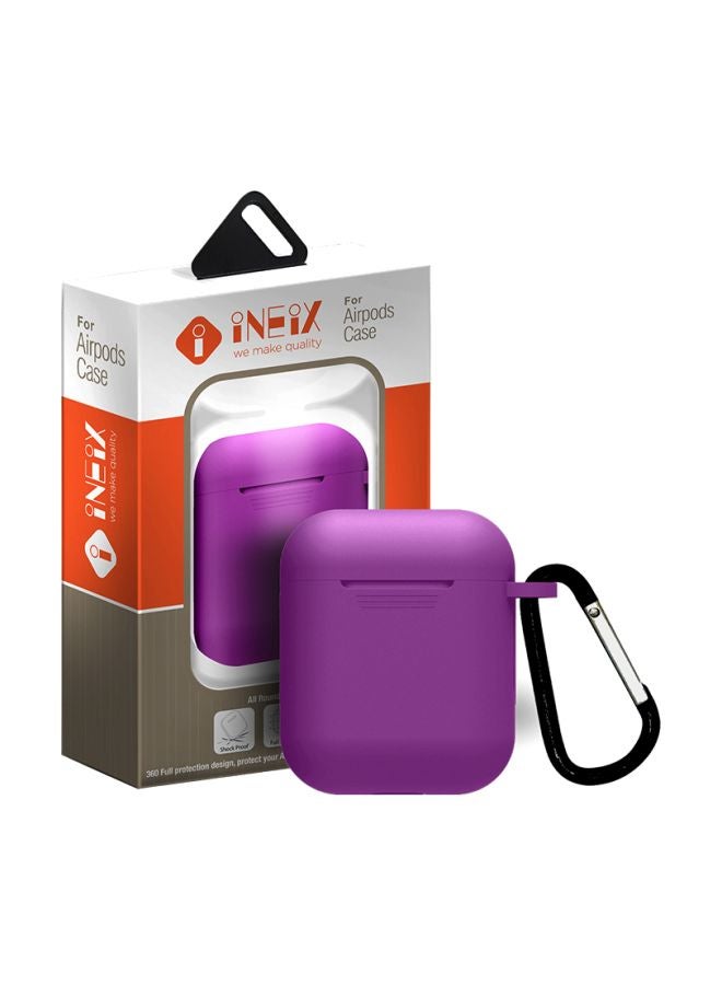 INEIX - Silicone Case Cover For Apple AirPods Light Purple - Image 1