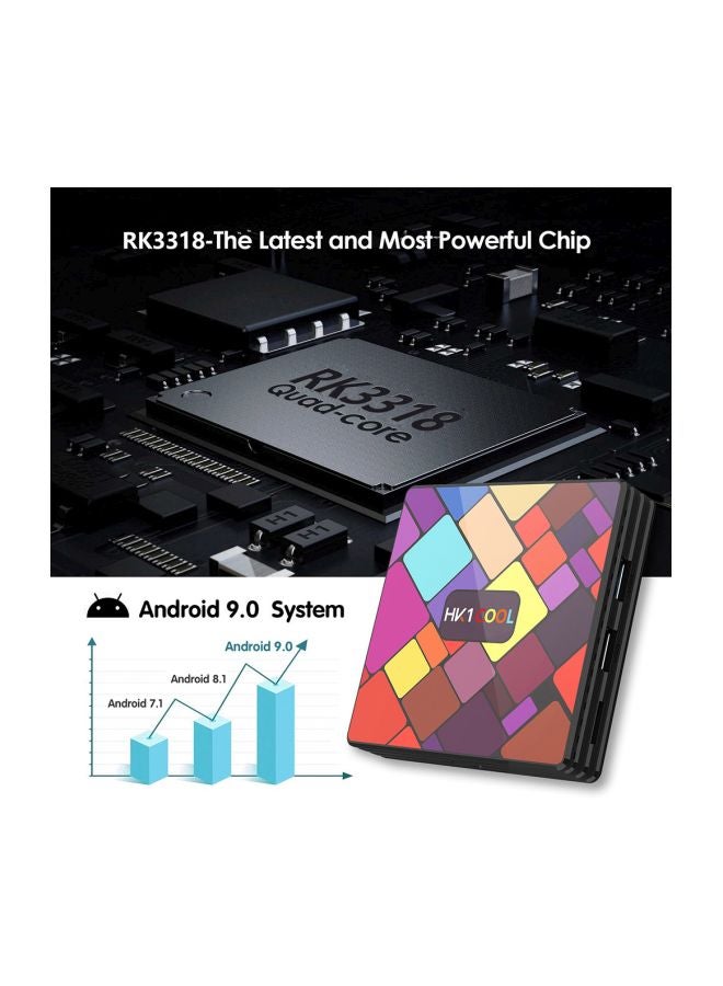 Android TV Set Top Box With Remote Control HK1 Multicolour - Image 5