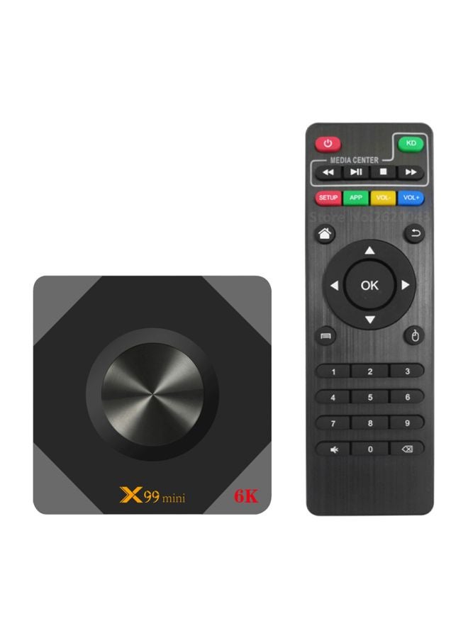Android TV Set Top Box With Remote Control X99 Mini Black/Grey - Image 1