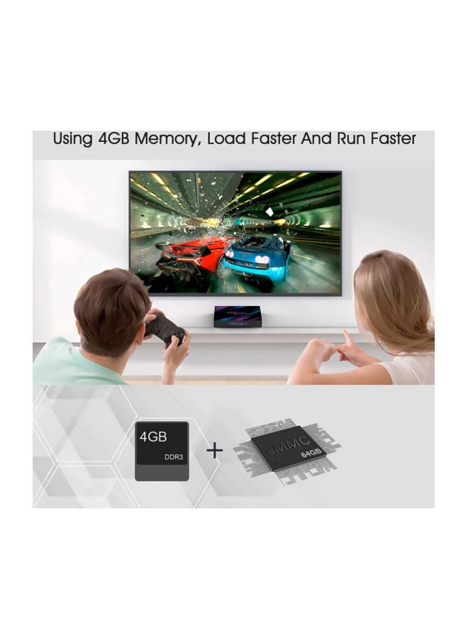 H96 Max Smart Android 9.0 TV Box With Remote Control H96 Black