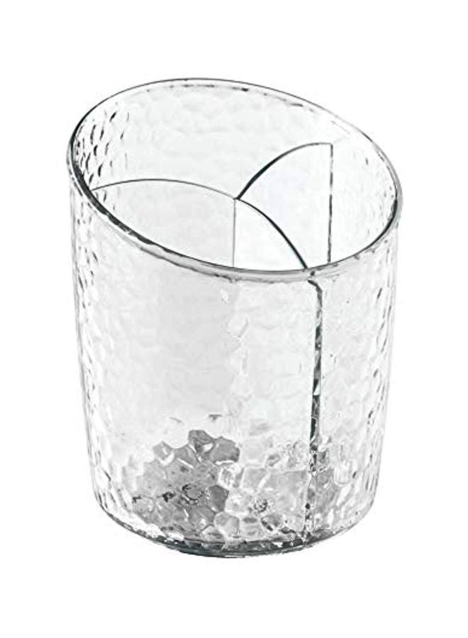 أي ديزاين كوب مستحضرات تجميل مكون من 3 أقسام شفاف - Image 1