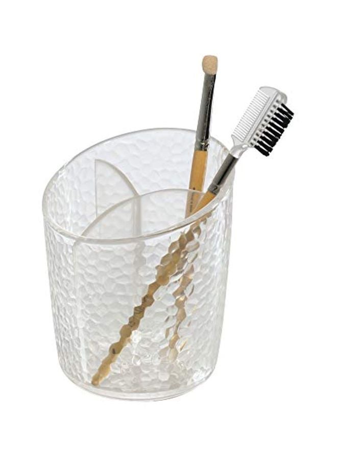 أي ديزاين كوب مستحضرات تجميل مكون من 3 أقسام شفاف - Image 4