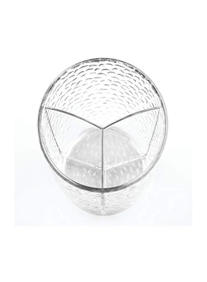 أي ديزاين كوب مستحضرات تجميل مكون من 3 أقسام شفاف - Image 5