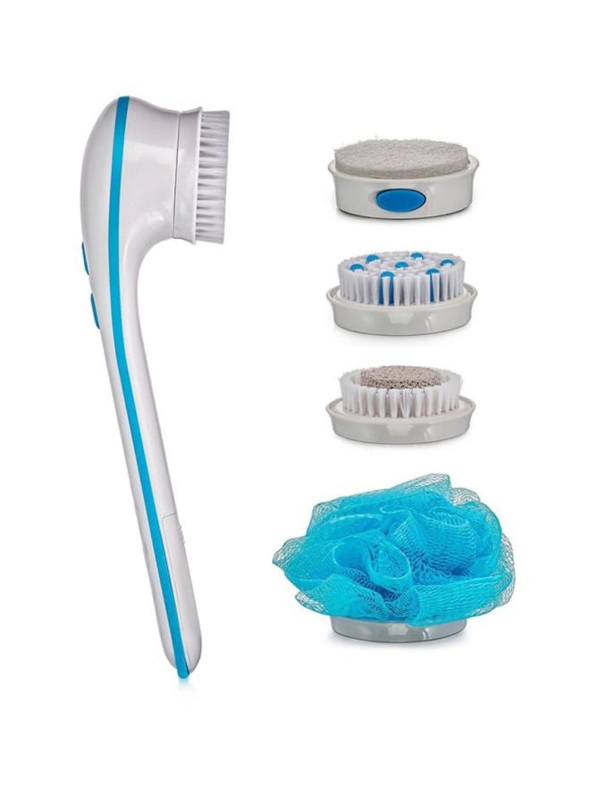 Spin Spa Cleansing Facial Brush With 5 Attachments White/Blue 612grams - Image 1