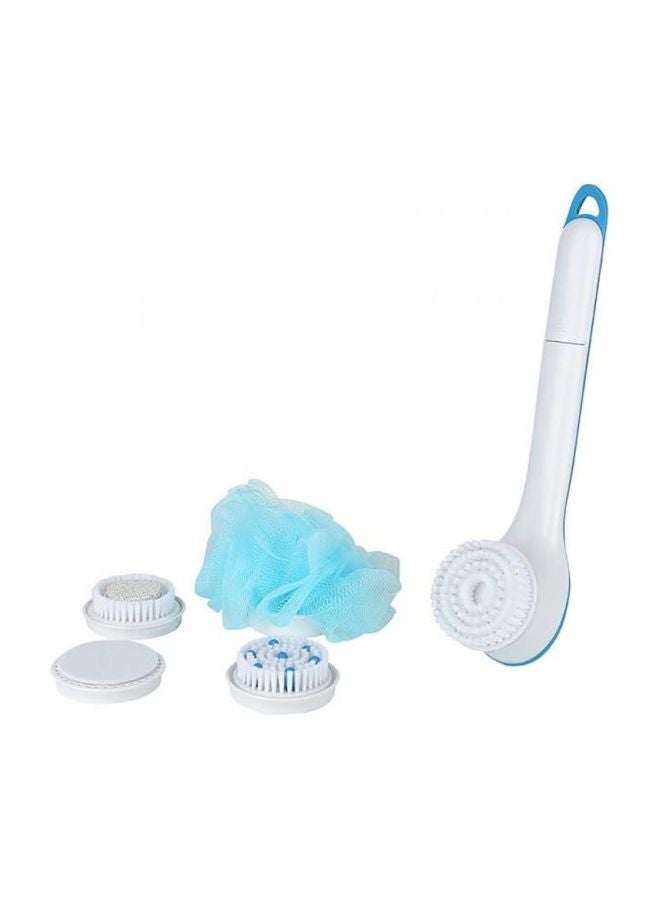 Spin Spa Cleansing Facial Brush With 5 Attachments White/Blue 612grams - Image 4