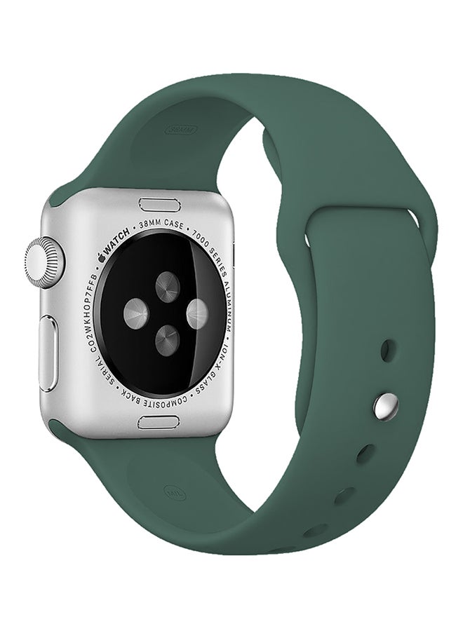 BeHello - Silicone Strap For Apple Watch 42/44mm Green - Image 1
