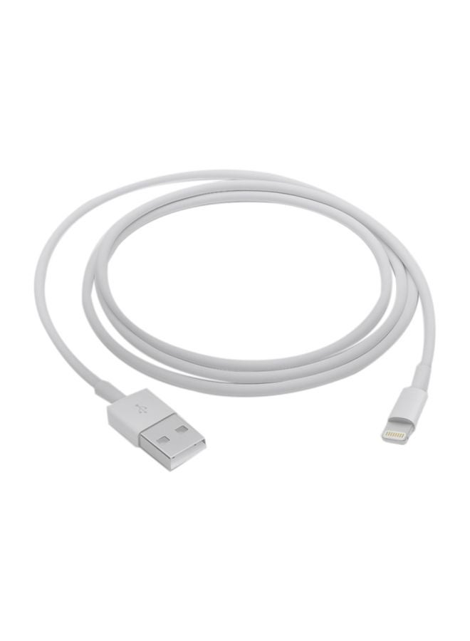 Generic - Lightning To USB Cable For iPhone 6s 6s Plus 6 Plus SE 5s 5c 5 iPad iPod White - Image 1