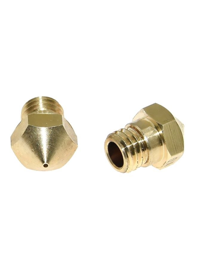 Pack Of 10 Nozzle Extruder Print Head Gold - Image 4
