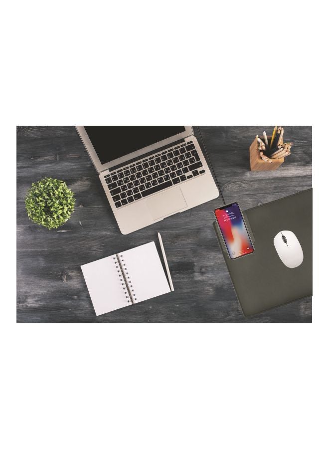 Xcell Mouse Pad With Built-In Wireless Charger Black  - Image 3