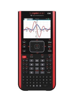 TI-Nspire CX-II-T-CAS Graphing Calculator Black/Red
