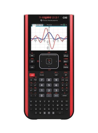 TI-Nspire CX-II-T-CAS Graphing Calculator Black/Red - v1584526897/N35902286A_1