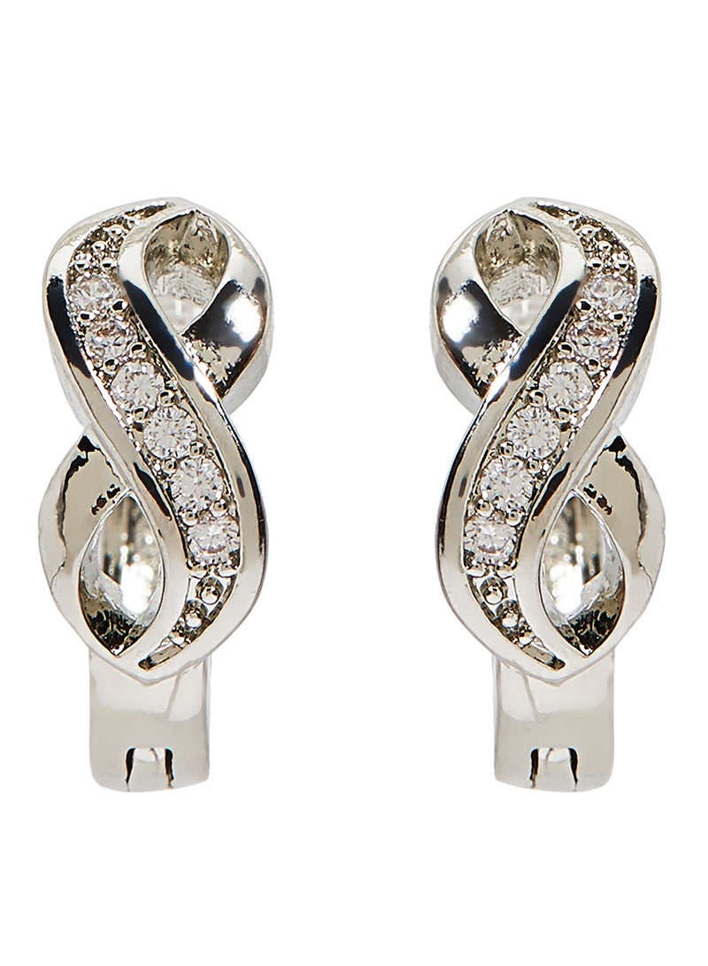 Stone Embellished Stud Earrings