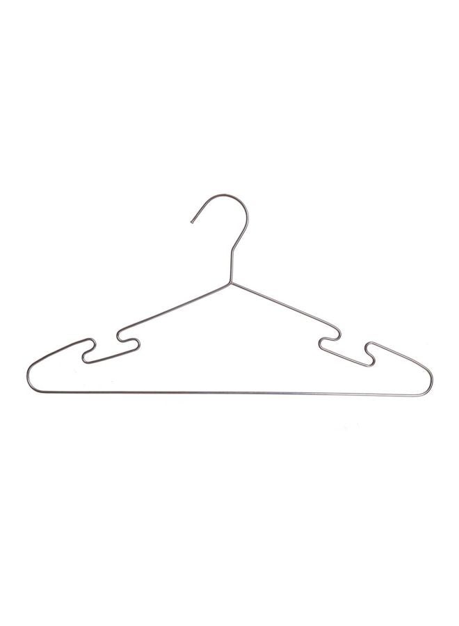 10-Piece Clothes Hanger Set Silver 35x60cm - Image 1