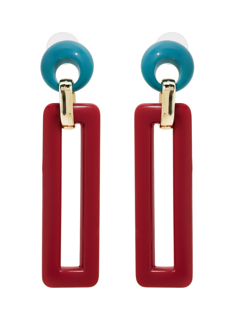 Rosh Rectangular Fashion Dangle Earrings  - Image 1