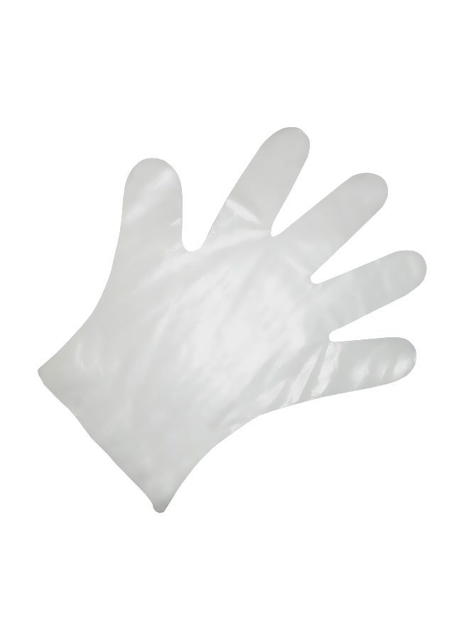 Generic - 100-Piece Disposable Plastic Gloves Clear L - Image 1