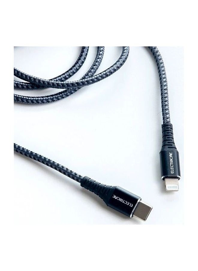 Generic - USB C To Lightning Charging Cable For Apple iPhone/iPad/iPod Black - Image 1