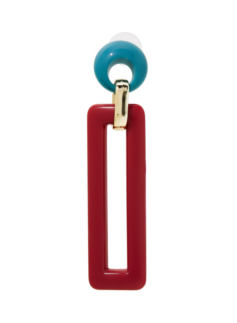 Rosh Rectangular Fashion Dangle Earrings  - Image 2