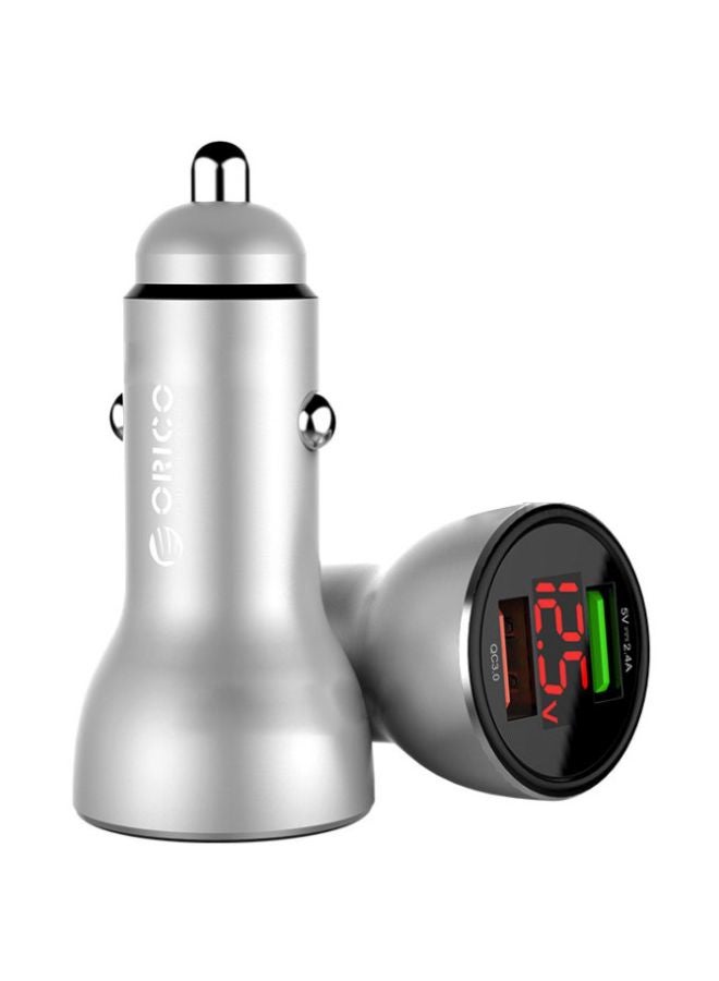Orico 2-Port USB Car Charger Silver/Black