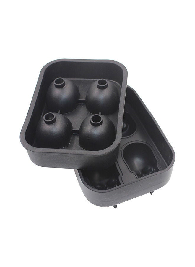 Generic Silica Gel Skull Shaped Ice Cube Mold Black  - Image 2